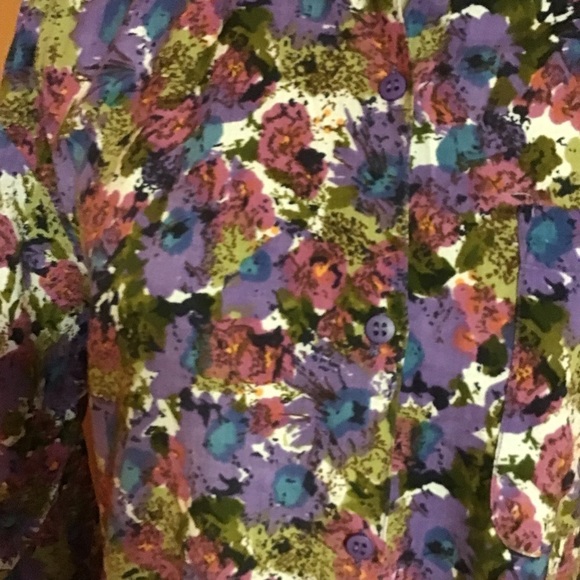 Vintage 80s Gitano floral shirt - Picture 5 of 11